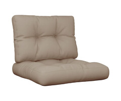 Ensemble de 2 coussins pour palette taupe - Jusqu'à -33%