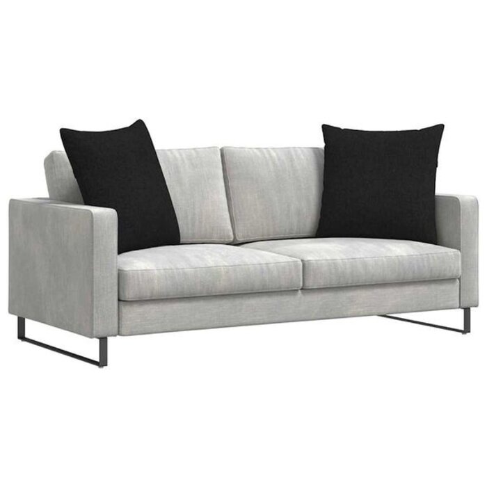 Lot de 2 grands coussins noirs 80x80cm - Jusqu'à 34% de réduction