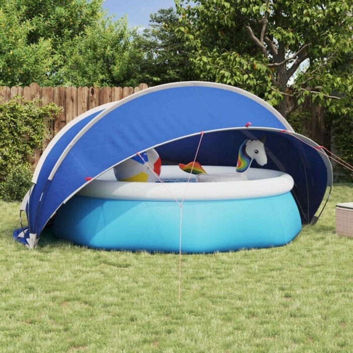 Dôme de piscine pliable 405 cm - Bleu - Jusqu'à -35% sur l'outlet