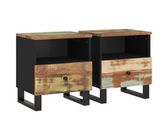 Lot de 2 tables de chevet industrielles bois et métal - Jusqu'à -34%