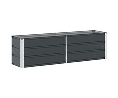 Jardinière rectangulaire acier anthracite 160cm - Jusqu'à -34% de remise