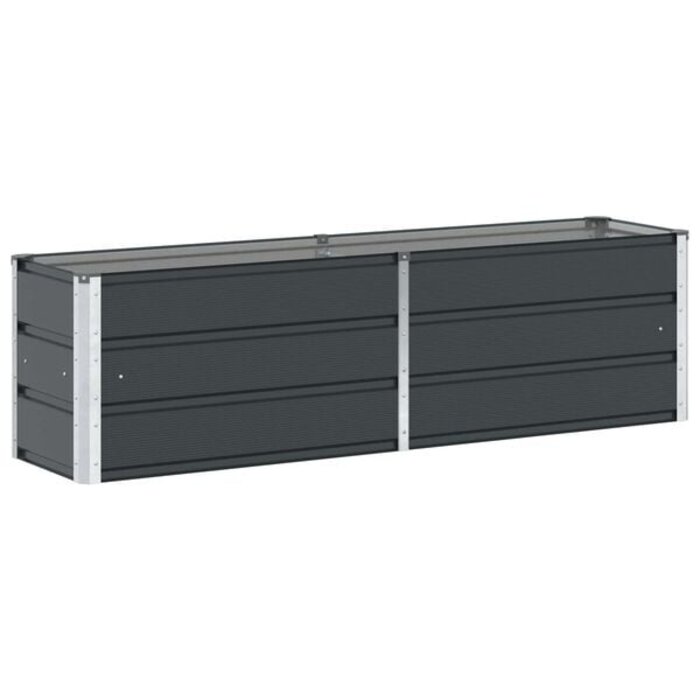 Jardinière rectangulaire acier anthracite 160cm - Jusqu'à -34% de remise