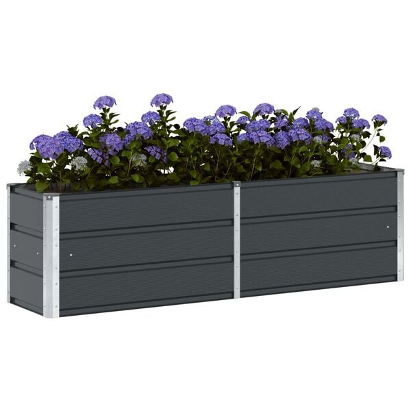 Jardinière rectangulaire acier anthracite 160cm - Jusqu'à -34% de remise