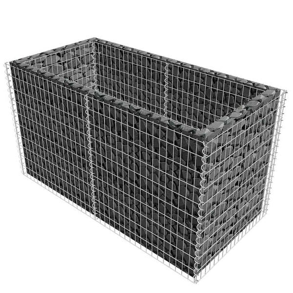 Jardinière en gabion 180x90x100 cm - Acier galvanisé - Jusqu'à -35%