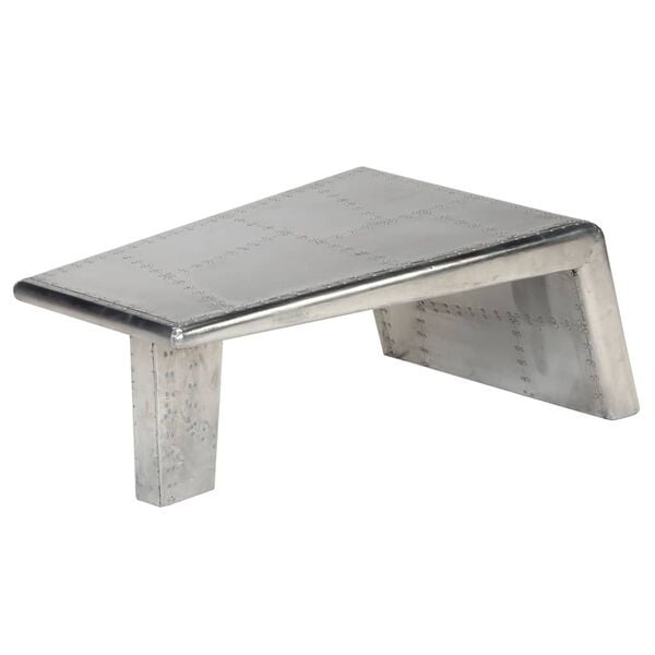 Table basse style aviateur vintage en aluminium - Jusqu'à 35% de remise