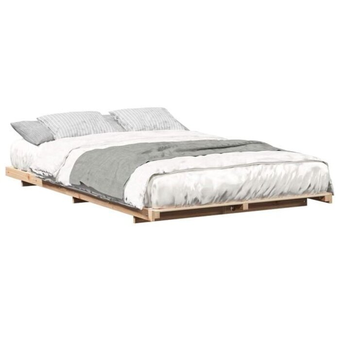 Cadre de lit en pin massif 120x190 cm - Jusqu'à -30%