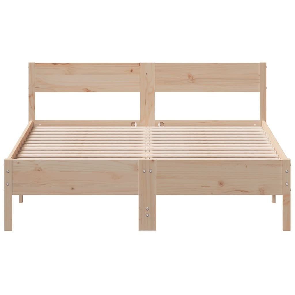Cadre de lit en pin massif 120x190 cm - Jusqu'à 35% de réduction