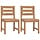 Lot de 2 chaises de jardin en teck massif - Jusqu'à -52%