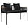Banc de jardin 2 places en polyrotin noir - Jusqu'à -34%