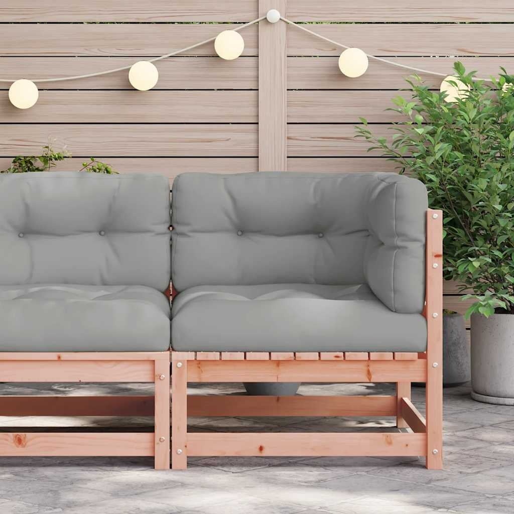 Canapé d'angle en bois de douglas avec coussins - Jusqu'à -34%