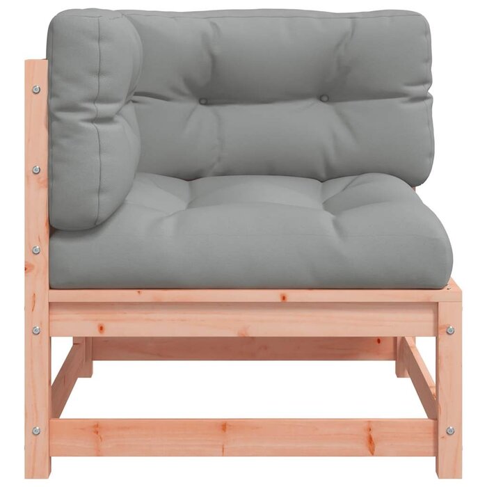 Canapé d'angle en bois de douglas avec coussins - Jusqu'à -34%