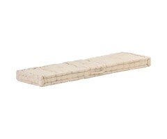 Vidaxl Coussin de sol pour palette 120x40cm Beige - Jusqu'à 40% de remise