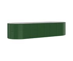 Vidaxl Jardinière ovale XXL acier galvanisé vert - Jusqu'à 41% de remise
