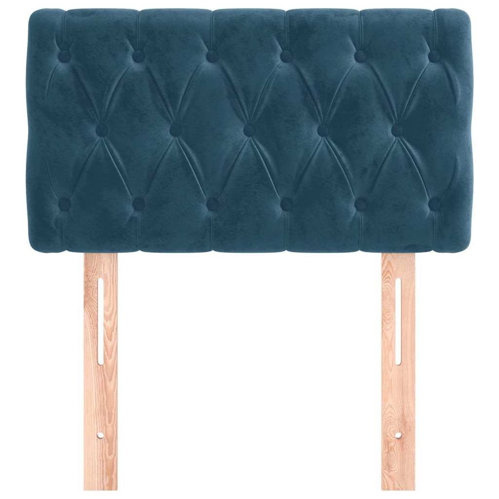 Tête de lit en velours bleu foncé - 80 cm - Jusqu'à -33%