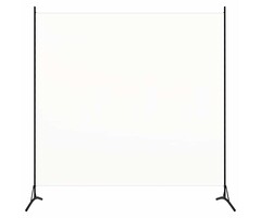 Paravent 1 panneau 175x180 cm en tissu blanc - Jusqu'à 31% de réduction