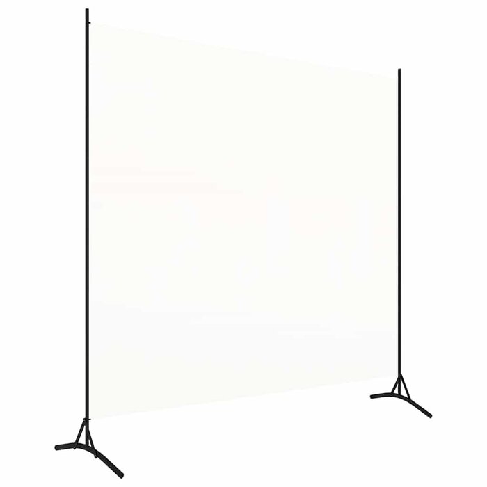 Paravent 1 panneau 175x180 cm en tissu blanc - Jusqu'à 31% de réduction