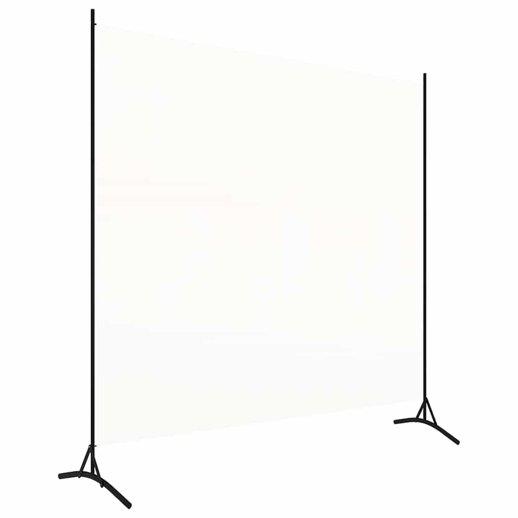 Paravent 1 panneau 175x180 cm en tissu blanc - Jusqu'à 31% de réduction