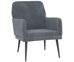 Fauteuil en velours gris foncé - Jusqu'à 34% de remise