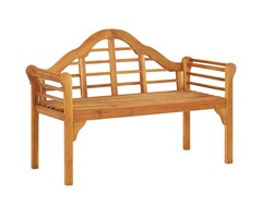 Banc de jardin 125 cm en bois d'acacia massif - Jusqu'à 35% de réduction