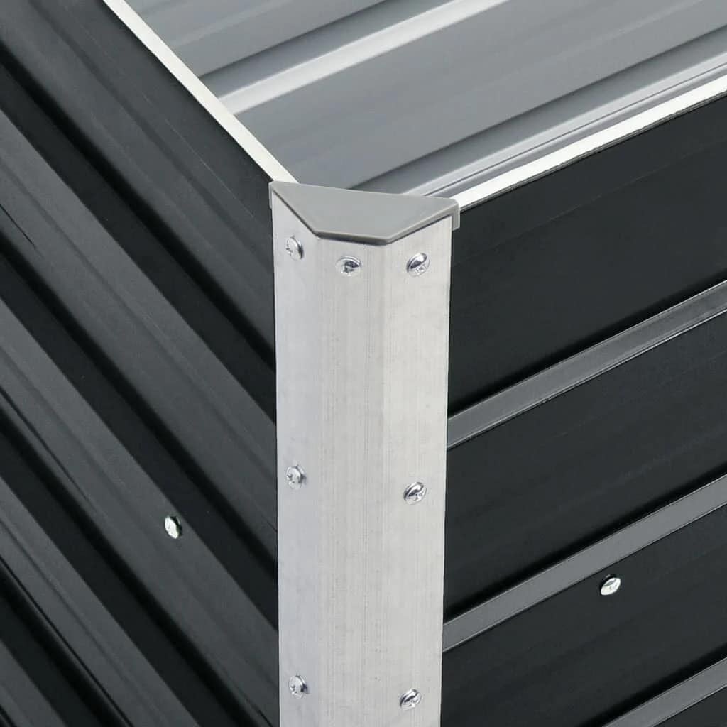 Jardinière surélevée en acier 240cm - Anthracite - Jusqu'à 34% de remise
