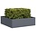 Jardinière carrée acier anthracite 100x100x30 cm - Jusqu'à 34% de remise