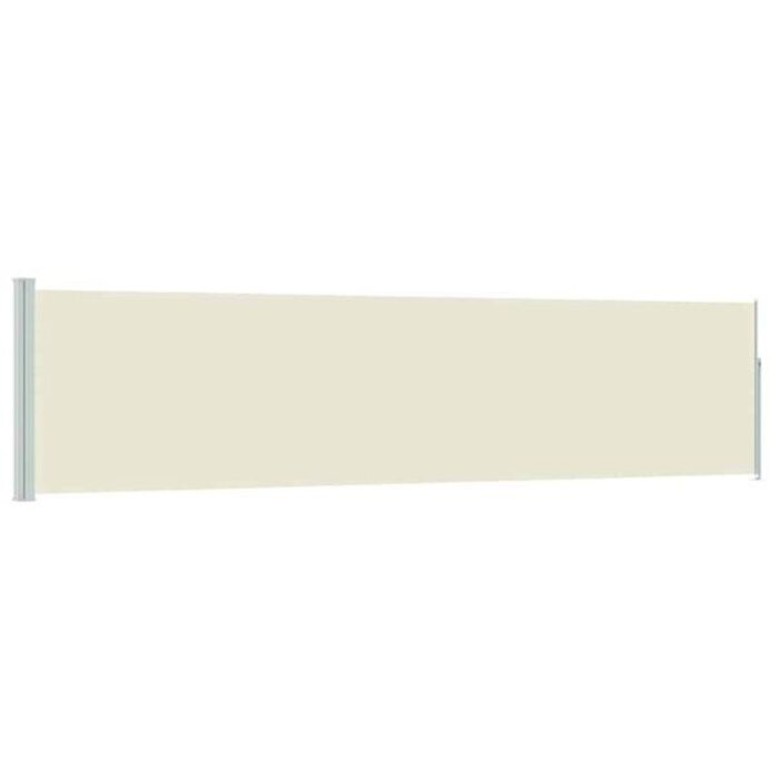 Paravent latéral rétractable 120x500 cm crème - Jusqu'à -34% de remise