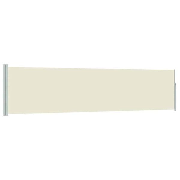 Paravent latéral rétractable 120x500 cm crème - Jusqu'à -34% de remise