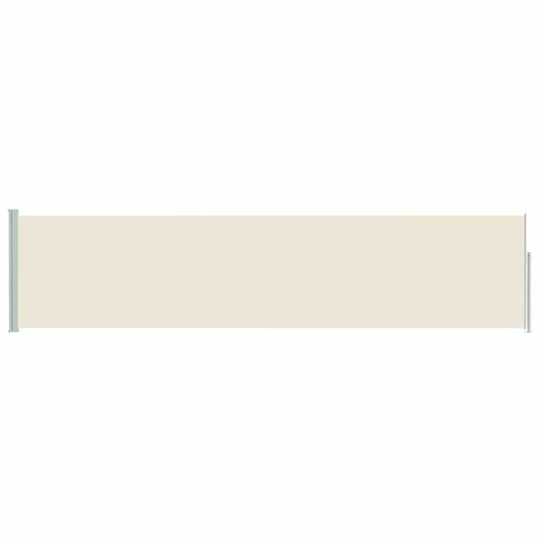 Paravent latéral rétractable 120x500 cm crème - Jusqu'à -34% de remise