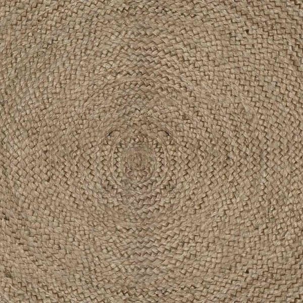 Tapis en jute gris 120 x 120 cm - Jusqu'à 34 % de remise