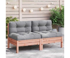 Lot de 2 bancs de jardin modulaires en bois de douglas - Jusqu'à 35% de remise