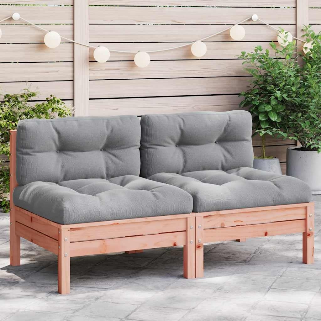 Lot de 2 bancs de jardin modulaires en bois de douglas - Jusqu'à 35% de remise