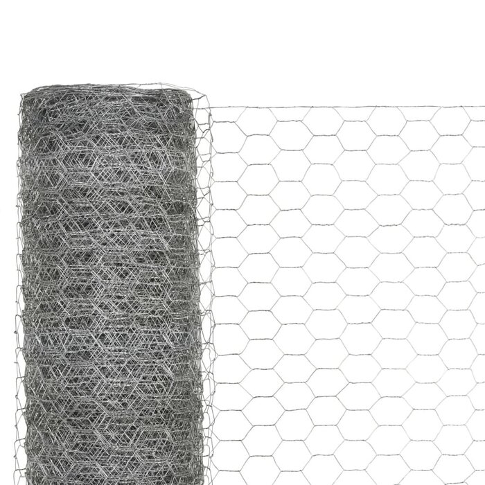Grillage à poules galvanisé 25x1,5m - Jusqu'à 33% de remise