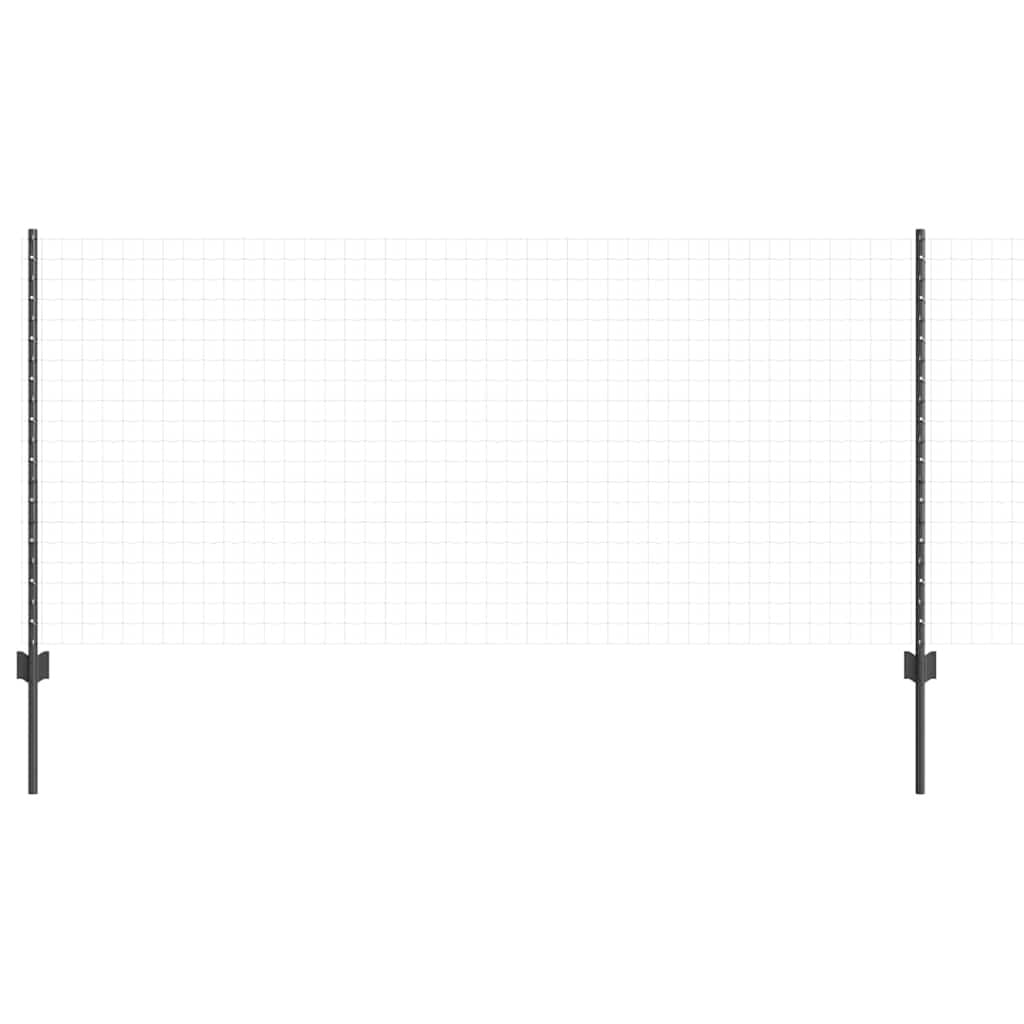 Lot de 22 Poteaux de clôture en U Gris - 100 cm - Jusqu'à -34%