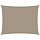 Voile d'ombrage rectangulaire 3x6 m Taupe - Jusqu'à -34% sur l'outlet