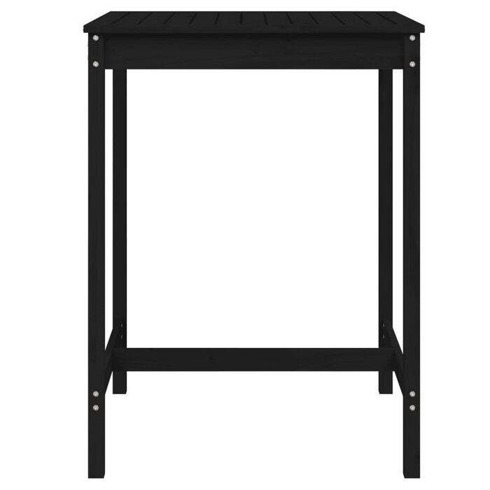 Table de jardin haute en bois de pin noir - Jusqu'à 34 % de remise