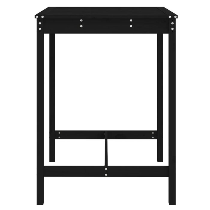 Table de jardin haute en bois de pin noir - Jusqu'à 34 % de remise