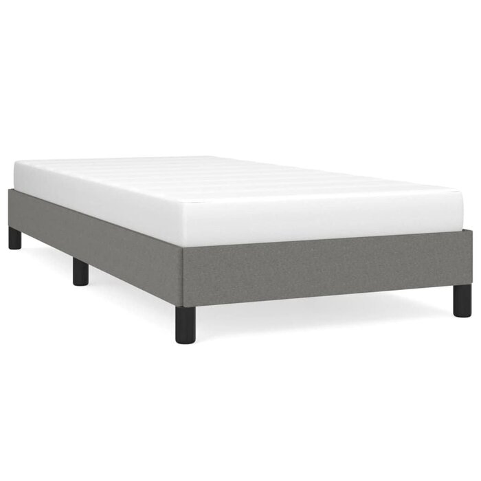 Cadre de lit en tissu gris foncé 90x200 cm - Jusqu'à -29%