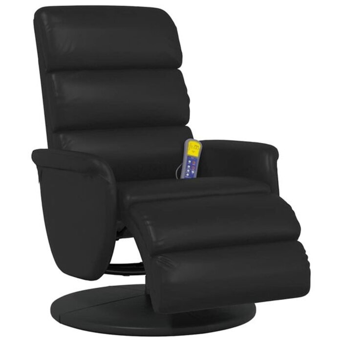 Fauteuil de massage inclinable noir - Confort absolu jusqu'à -30%