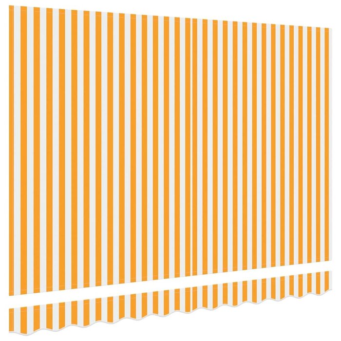Toile de store banne 330x195cm - Jaune et Blanc - Jusqu'à -33%