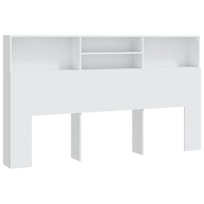 Tête de lit avec bibliothèque - Blanc 180 cm - Jusqu'à -34%