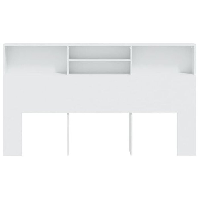 Tête de lit avec bibliothèque - Blanc 180 cm - Jusqu'à -34%