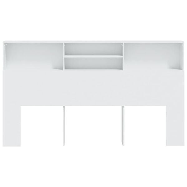 Tête de lit avec bibliothèque - Blanc 180 cm - Jusqu'à -34%