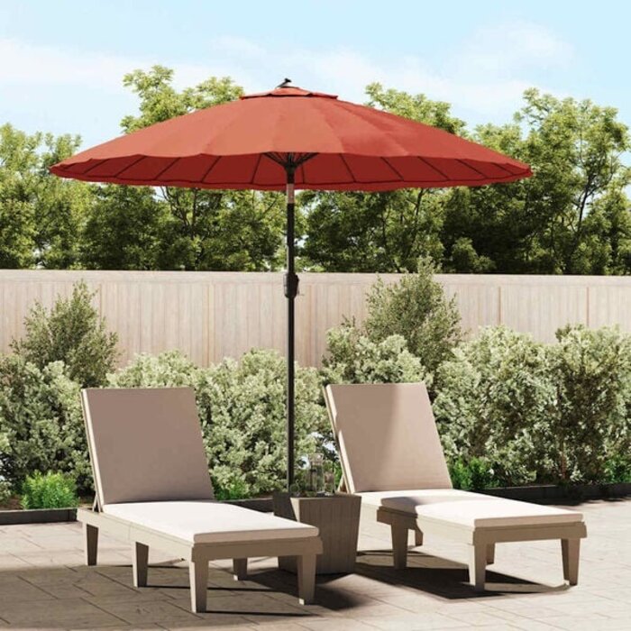 Parasol de jardin 250 cm Terre Cuite - Jusqu'à -35% sur votre extérieur