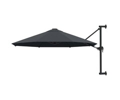 Parasol mural inclinable anthracite 300 cm - Jusqu'à -34% sur l'outlet