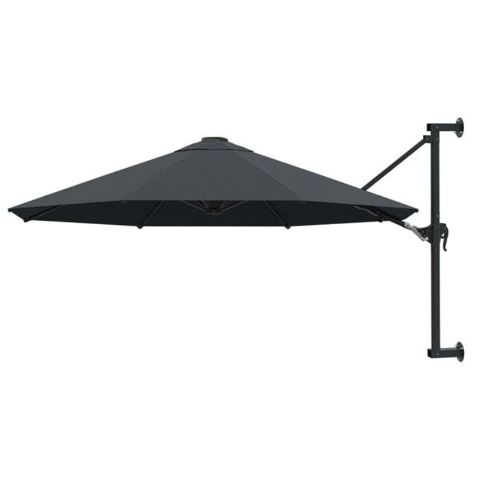 Parasol mural inclinable anthracite 300 cm - Jusqu'à -34% sur l'outlet