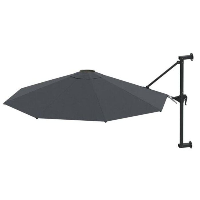 Parasol mural inclinable anthracite 300 cm - Jusqu'à -34% sur l'outlet