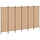 Paravent 6 panneaux 300 x 180 cm beige - Jusqu'à -33% sur l'outlet