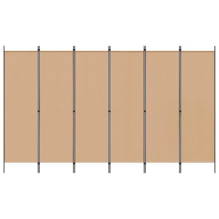 Paravent 6 panneaux 300 x 180 cm beige - Jusqu'à -33% sur l'outlet