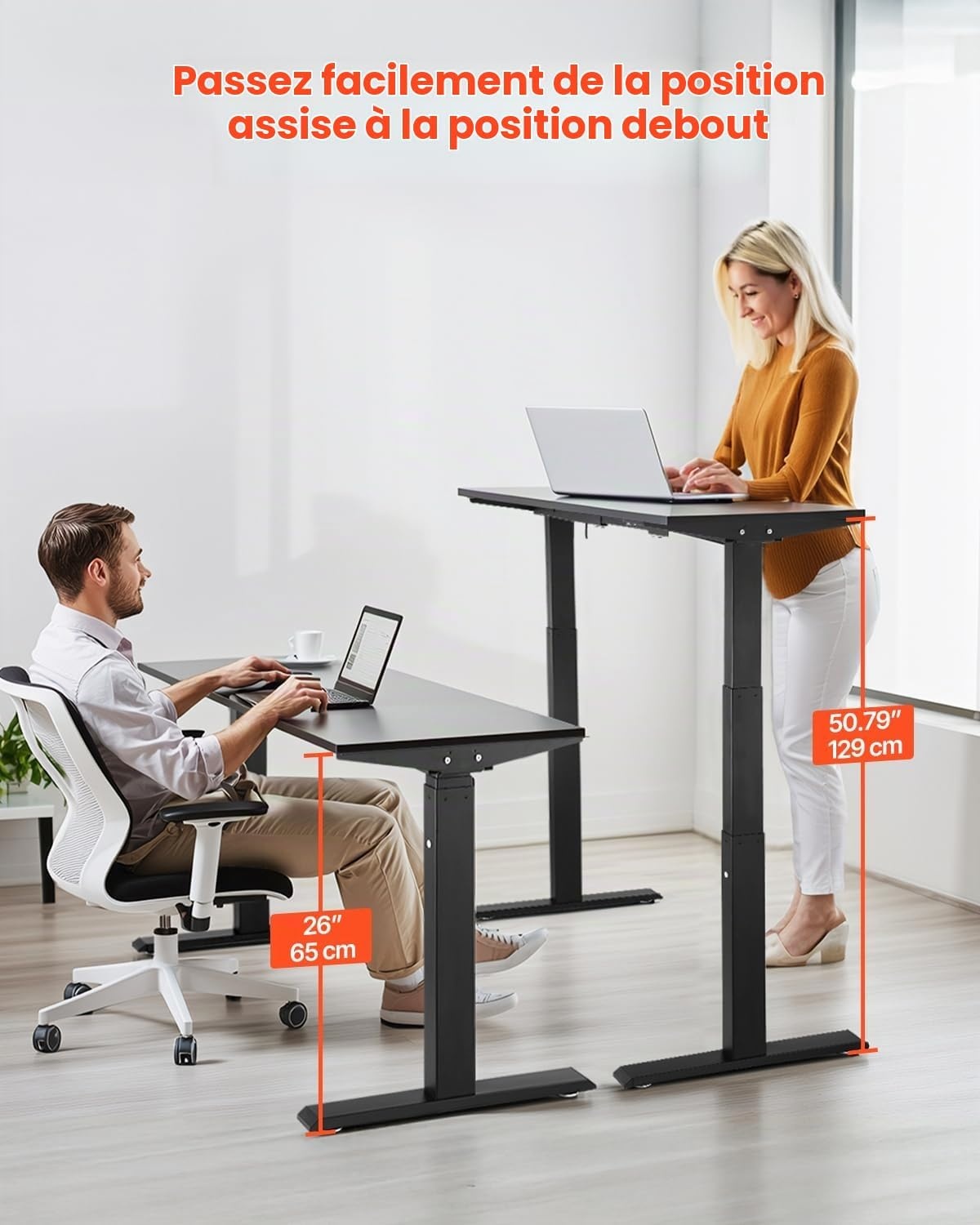 Cadre de bureau électrique réglable - Jusqu'à -30% sur votre espace de travail
