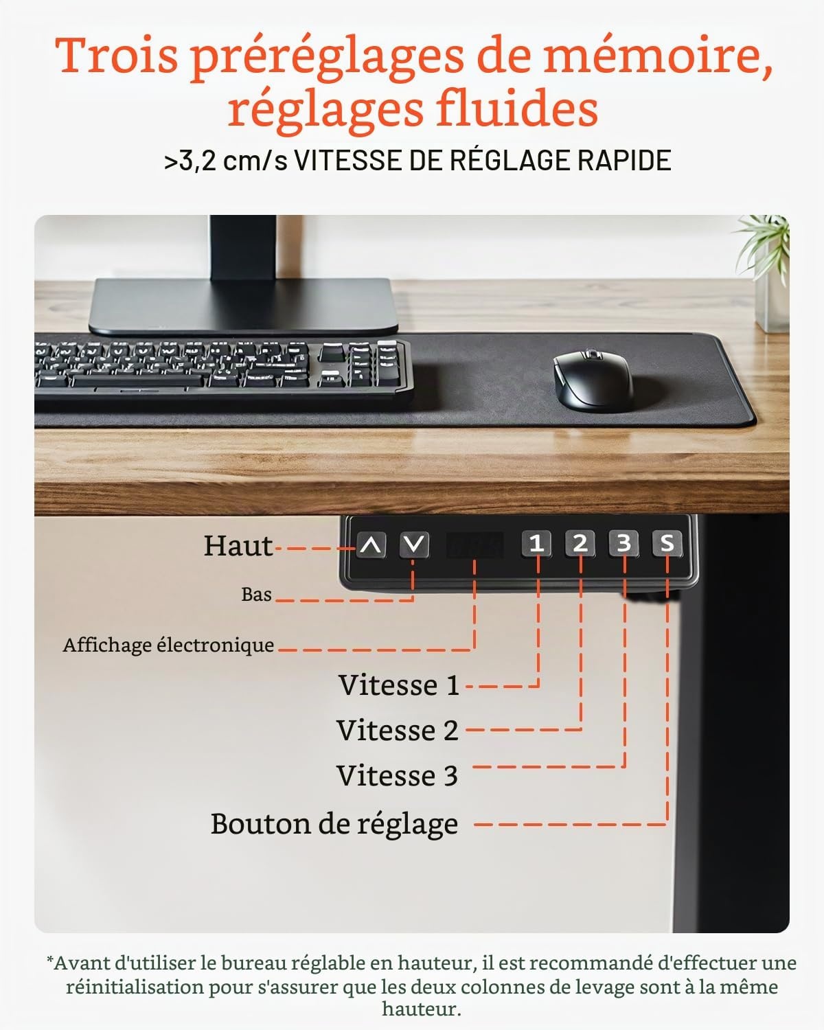 Cadre de bureau électrique réglable - Jusqu'à -30% sur votre espace de travail